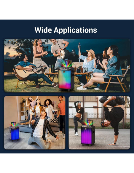 Máquina de Karaoke Portátil TONOR K20 con 2 Micrófonos