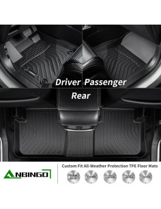 Fundas de Suelo ANBINGO para Toyota Camry 2007-2011 TPE 2