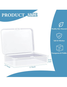 Kitoyz Estuche de Cartas de Juego Transparente 6 PCS 2