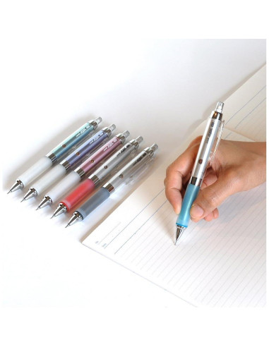 Lápiz Mecánico Uni Kuru Toga 0.5 mm Negro con Agarre Alpha Gel