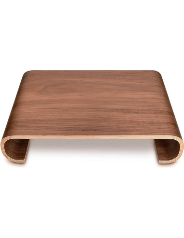 Soporte Elevador de Monitor Navaris - Madera de Nogal, 34.8x24x7.1 cm