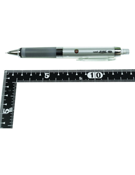 Lápiz Mecánico Uni Kuru Toga 0.5 mm Negro con Agarre Alpha Gel