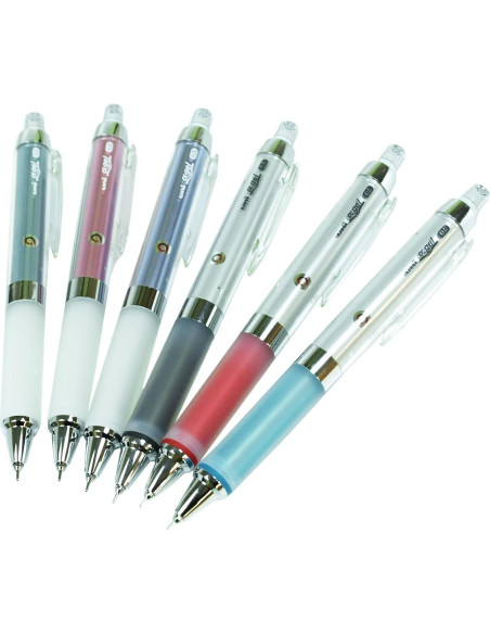 Lápiz Mecánico Uni Kuru Toga 0.5 mm Negro con Agarre Alpha Gel