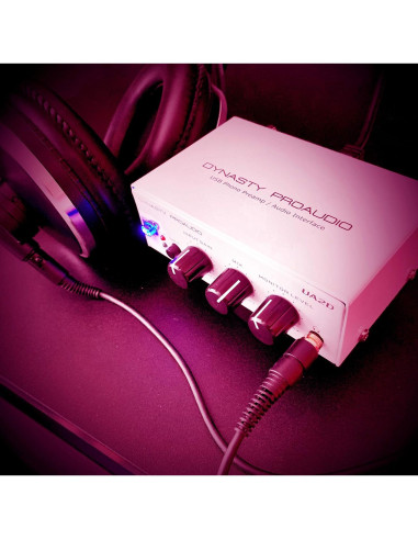 Preamplificador USB Dynasty ProAudio UA2D RIAA Bajo Ruido