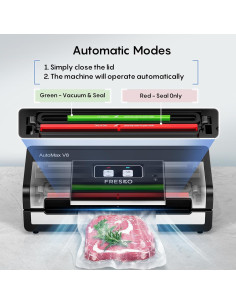 Sellador de Vacío FRESKO AutoMax V8 140W 2 Rollos 20.32cm 2