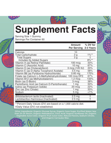 Gominolas Multivitamínicas MaryRuth para Niños 60 Porciones