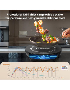 Cocina de Inducción Nuwave PIC Flex 1300W Vidrio Cerámico 2