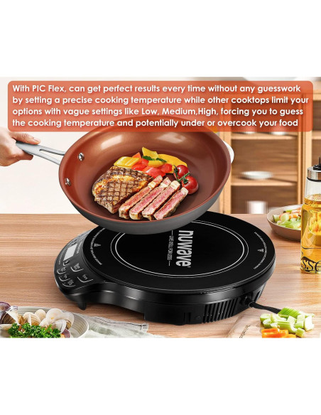 Cocina de Inducción Nuwave PIC Flex 1300W Vidrio Cerámico