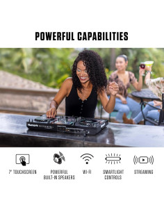 Controlador DJ Numark Mixstream Pro+ 2 decks con altavoces 2