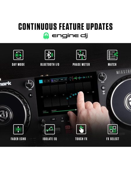 Controlador DJ Numark Mixstream Pro+ 2 decks con altavoces