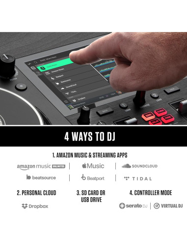 Controlador DJ Numark Mixstream Pro+ 2 decks con altavoces