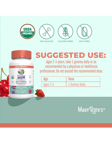 Gominolas Multivitamínicas MaryRuth para Niños 60 Porciones