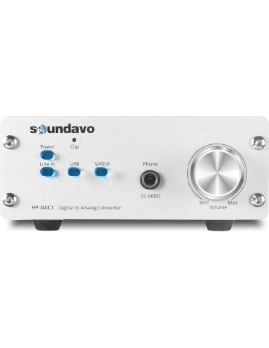 Convertidor Digital a Analógico Soundavo HP-DAC1 USB S/PDIF