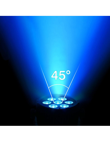 Luz Par LED RGBWA 70W OPPSK 7LEDs para Eventos