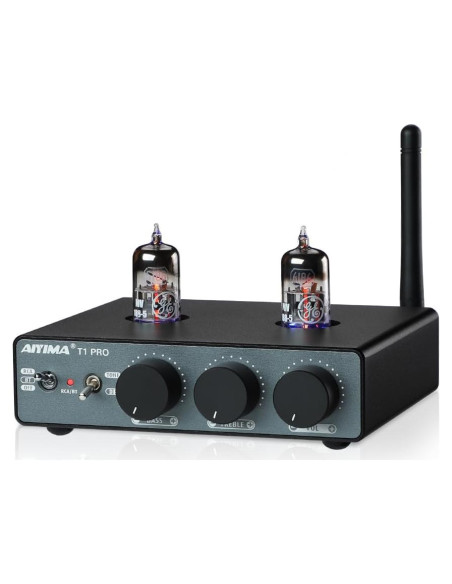 Preamplificador AIYIMA T1 PRO Válvula Bluetooth RCA 12V