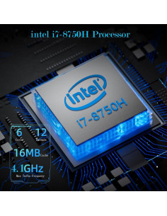 Mini PC Sinbun X800 i7-8750H 16GB 512GB Rosa RGB 4K 2