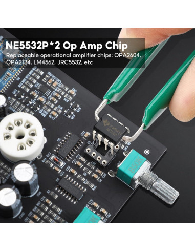 Preamplificador AIYIMA T1 PRO Válvula Bluetooth RCA 12V