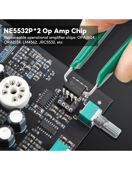 Preamplificador AIYIMA T1 PRO Válvula Bluetooth RCA 12V