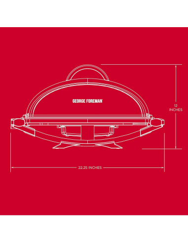 Parrilla Eléctrica George Foreman 1290 cm Antiadherente