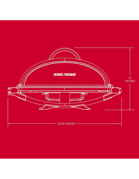 Parrilla Eléctrica George Foreman 1290 cm Antiadherente