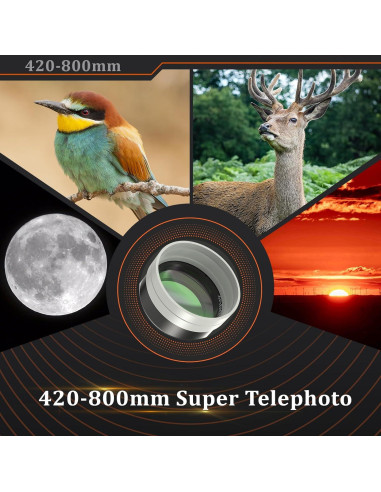 Lente Telefoto 420-800mm BENOISON para Canon DSLR