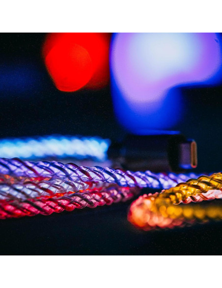 Cable de Carga Iluminado PlayVital 2M Tipo C para PS5/Xbox