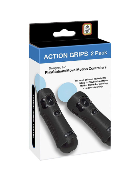 Agarre de Silicona Texturizada RDS para PS Move - Negro
