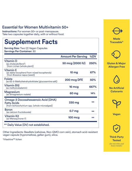 Multivitamina Ritual para Mujeres 50+ con Omega-3 y Vitamina D3 Multivitamina Ritual para Mujeres 50+ con Omega-3 y Vitamina D3
