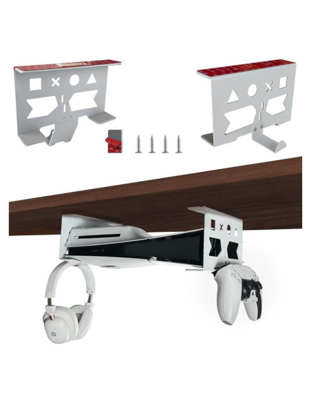 Soporte de Aluminio Chanvoo para PS5 y Controlador - Blanco