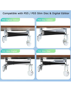 Soporte de Aluminio Chanvoo para PS5 y Controlador - Blanco 2