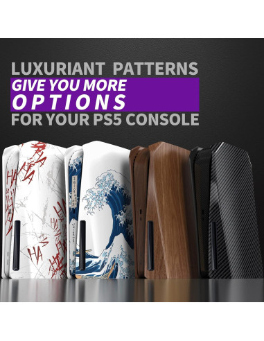 Carcasa eXtremeRate PS5 Disco Fibra Carbono Grafito