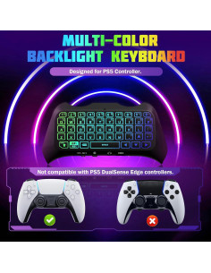Teclado Inalámbrico TiMOVO para PS5 con Retroiluminación RGB 2