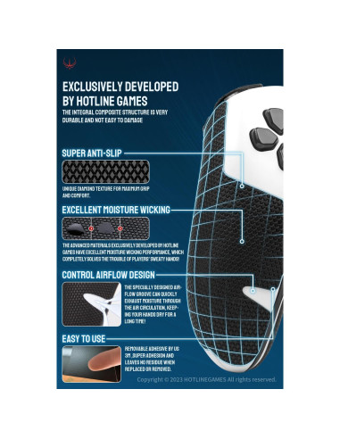 Agarre Antideslizante HotlineGames para PS5 DualSense Edge