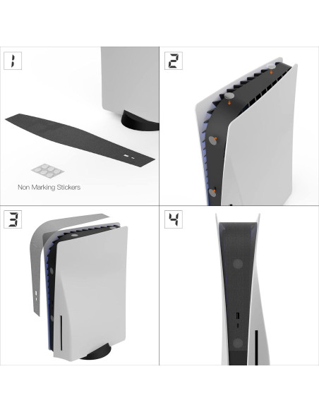 Cubierta Antipolvo PS5 AJKTHGE Negra para Consola