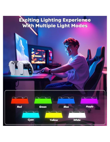 Cargador Rápido OIVO para Controladores PS5 - Estación Dual