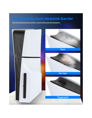 Cubierta Antipolvo Racrank PS5 Slim - Ligera y Duradera