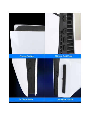 Cubierta Antipolvo Racrank PS5 Slim - Ligera y Duradera