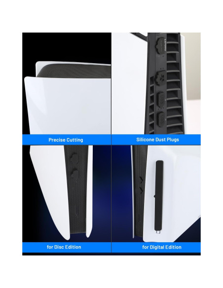 Cubierta Antipolvo Racrank PS5 Slim - Ligera y Duradera