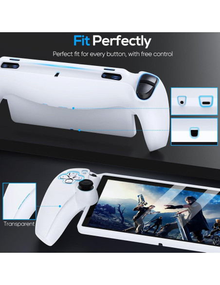 Funda Protectora FYOUNG para Playstation Portal - Silicona Blanca