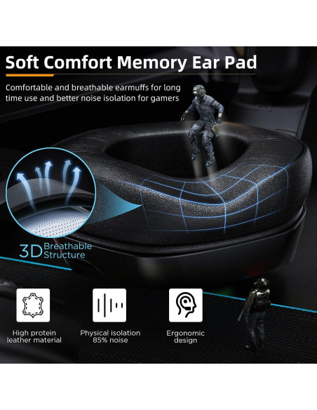 Auriculares Gaming Tatybo XW3 con Micrófono y RGB Auriculares Gaming Tatybo XW3 con Micrófono y RGB