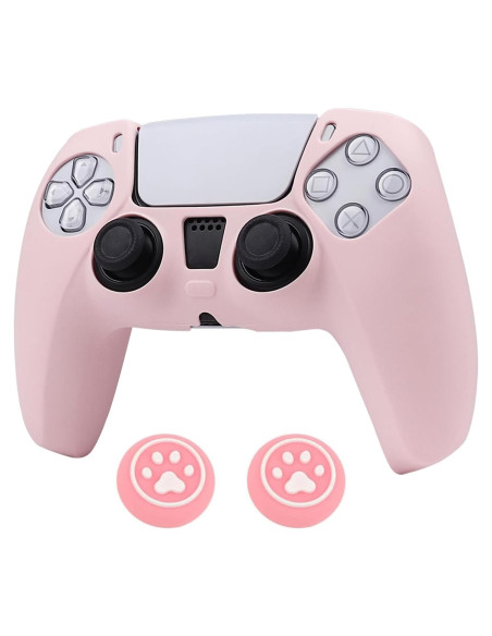 Funda Silicona RALAN PurePink para Controlador PS5