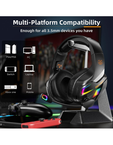 Auriculares Gaming Tatybo XW3 con Micrófono y RGB
