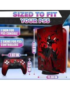 Piel de Anime para PS5 VIKROM Itachi - Vinilo Resistente 2