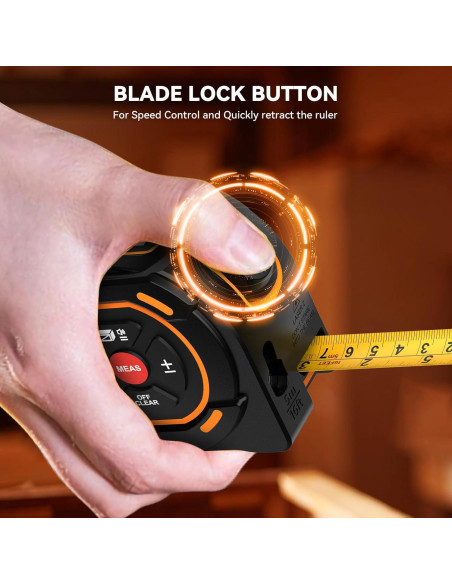 Cinta Métrica Láser GOYOJO 2 en 1 40m y 5m Auto-Bloqueo