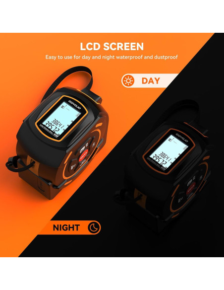 Cinta Métrica Láser GOYOJO 2 en 1 40m y 5m Auto-Bloqueo