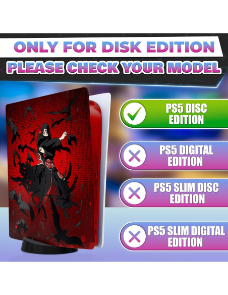 Piel de Anime para PS5 VIKROM Itachi - Vinilo Resistente