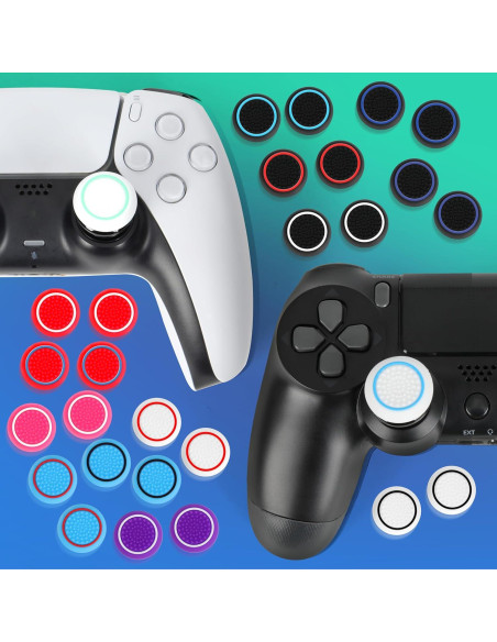 Agarres de Joystick PS5/PS4 Gepicest 2T-B1 16 Piezas