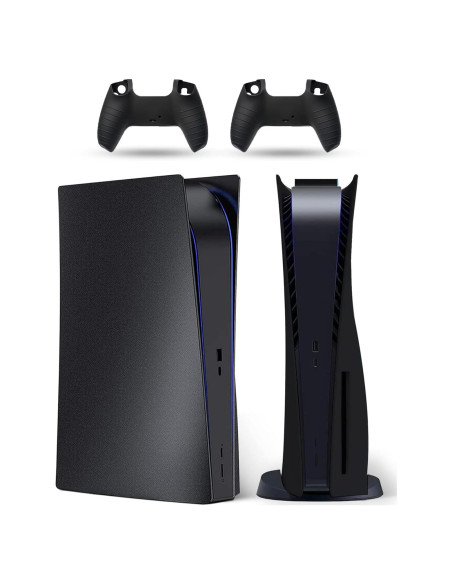 Placa Frontal PS5 PEYANZ Negro, ABS, Disipación Calor