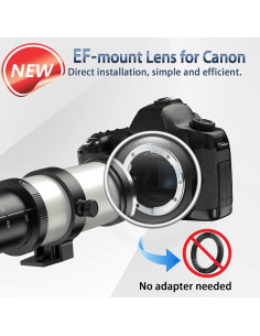 Lente Telefoto Zoom Lightdow 420-800mm F8.3 para Canon 2