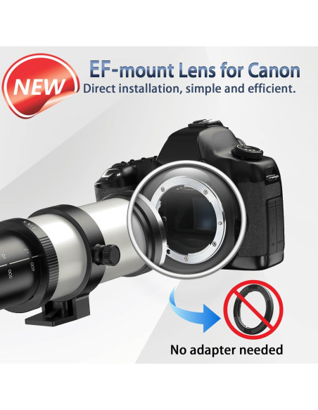 Lente Telefoto Zoom Lightdow 420-800mm F8.3 para Canon